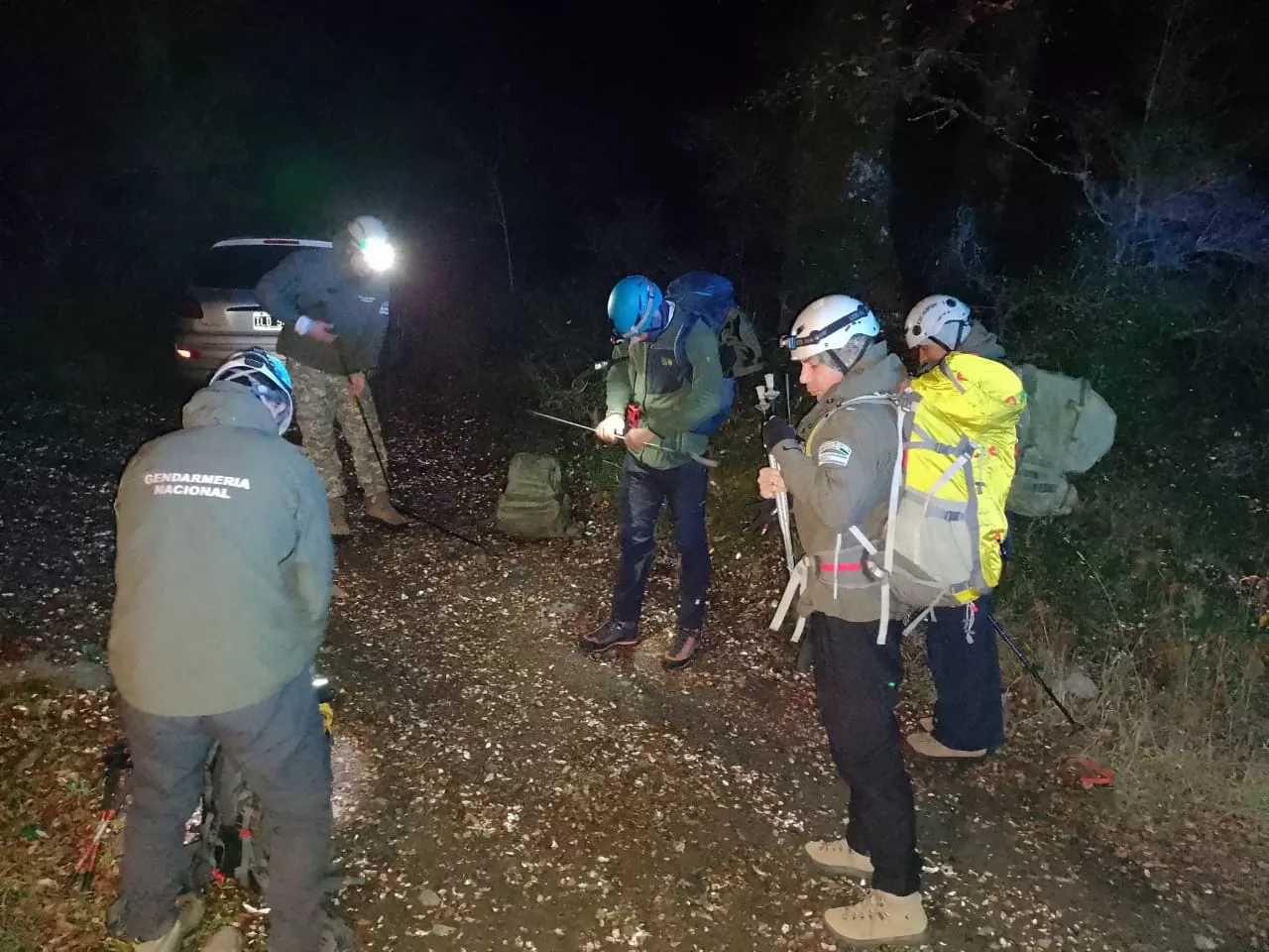 Gendarmería colaboró en la búsqueda de una mujer extraviada en el Cerro Mallo (1)