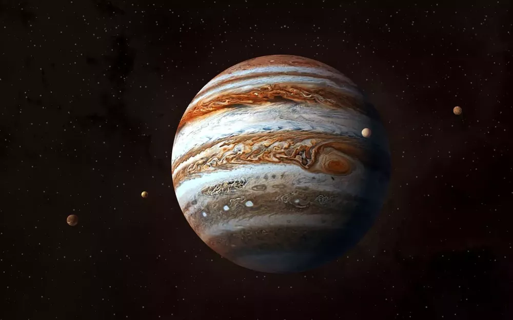 Jupiter y sus satelites galileanos