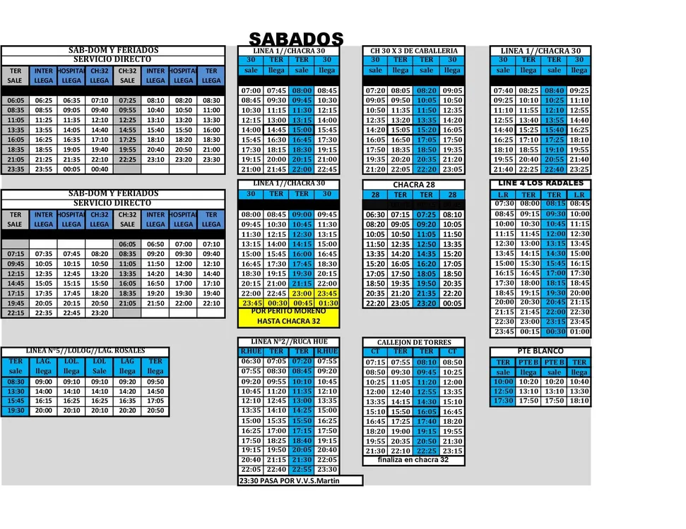 HORARIOS-SABADOS